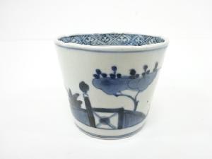 古伊万里　染付　桐蕎麦猪口